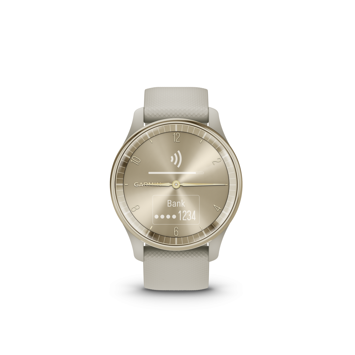 【美品】Garmin Vivomove Trend White (7413) Garmin Vivomove Trend White Cream - INTERVALS Shop